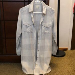 Wilfred Free XXS Long Flannel Shirt- Like New